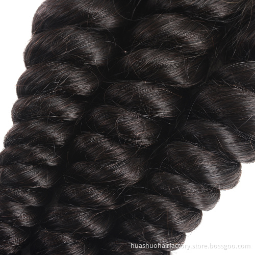 Unprocessed Cuticle Aligned 9A 11A Grade Raw Virgin Double Loose Wave Peruvian Hair Suppliers In Peru